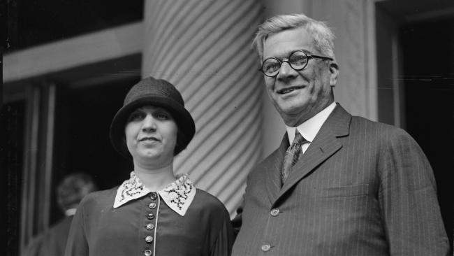 El presidente Gerardo Machado y su hija, Elvira, 1925.
