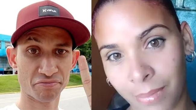 Los presos políticos cubanos Lizandra Góngora y Alexander Fábregas.