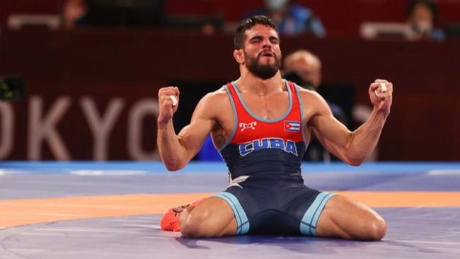 El luchador cubano del estilo grecorromano Luis Orta.