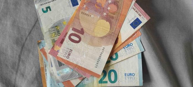Billetes de euros.