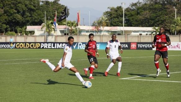 Partido de la selección cubana ante Antigua y Barbuda.