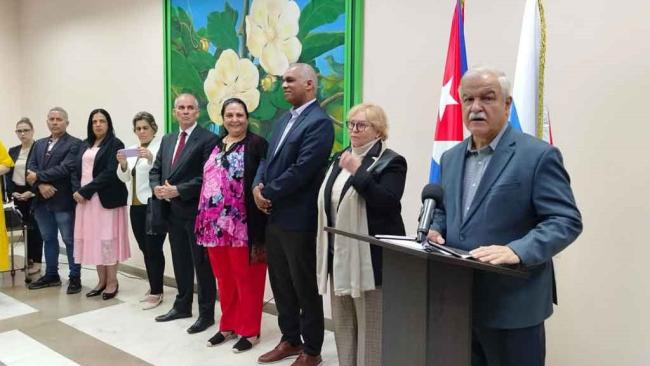 Acto de graduación de estudiantes cubanos en Moscú.