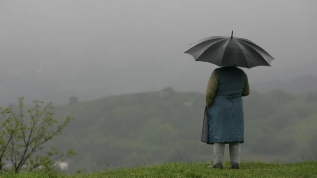 Lluvia en Galicia.