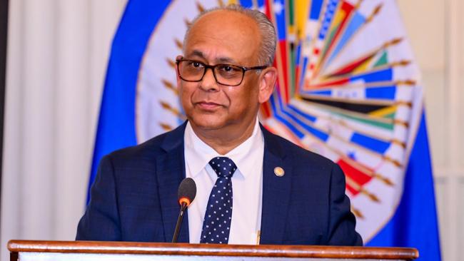 El surinamés Albert Ramdin, nuevo sercretario general de la OEA.