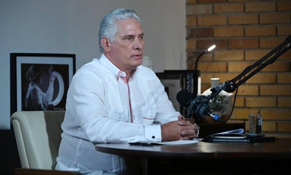 Miguel Díaz-Canel en una alocución.