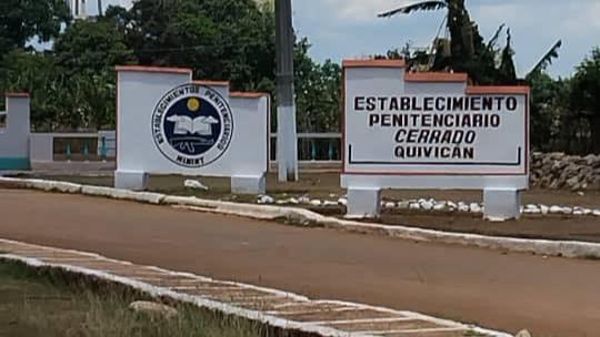 Entrada de la prisión de Quivicán, en Mayabeque.
