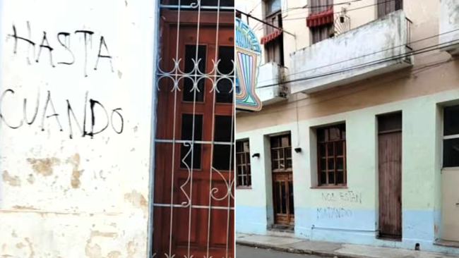 Pintadas aparecidas en regla, La Habana.