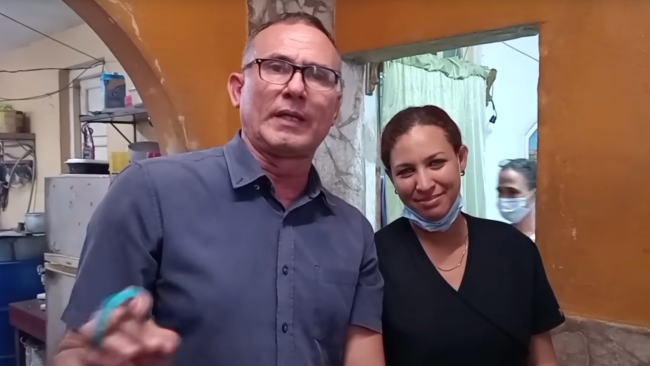 José Daniel Ferrer y su esposa, Nelva Ismaray Ortega.
