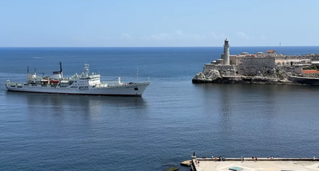 Arribo a La Habana del buque Almirante Vladimirsky.