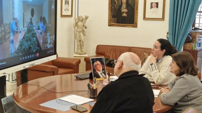 Reunión virtual y firma del convenio entre las universidades de La Habana y Murcia.