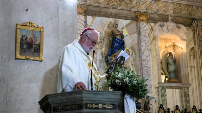 Misa de monseñor Paul Richard Gallagher en la Catedral de La Habana.