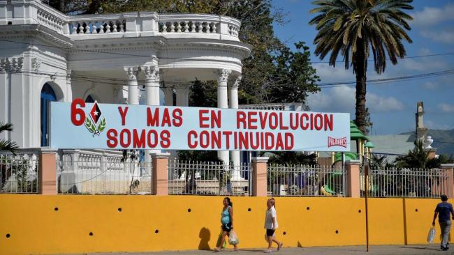 Propaganda oficial en La Habana. 
