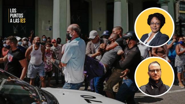  Laritza Diversent, directora de Cubalex, y Leonardo Fernández Otaño, de Justicia 11J.