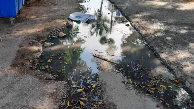 Aguas albañales en Cuba.