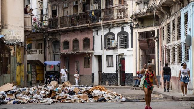 Una calle en Cuba.