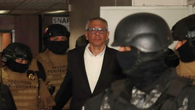 Jorge Glas este lunes, en la Corte Nacional de Justicia de Ecuador.