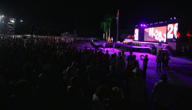 Acto por el 26 de julio en Ciego de Ávila.