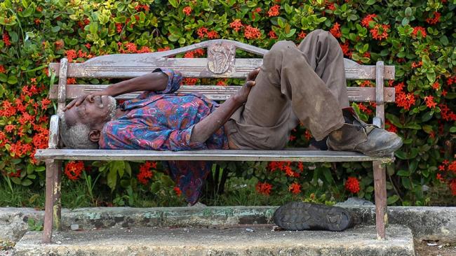 Mendigo en Camagüey.