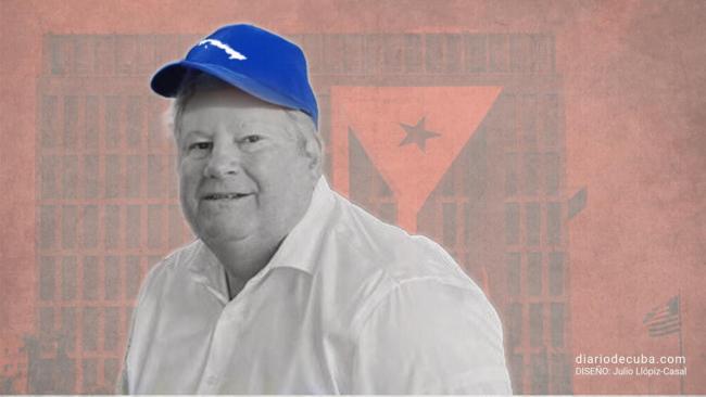 El jefe de la misión diplomática de EEUU en Cuba, Mike Hammer. Ilustración.