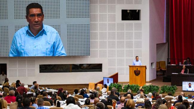 Eduardo Rodríguez Dávila en la Asamblea Nacional del Poder Popular.