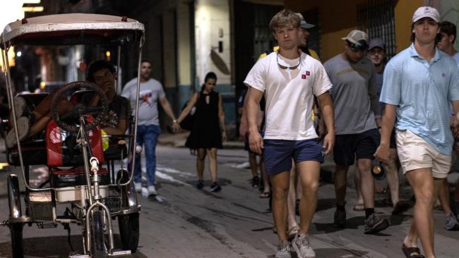 Turistas en La Habana.