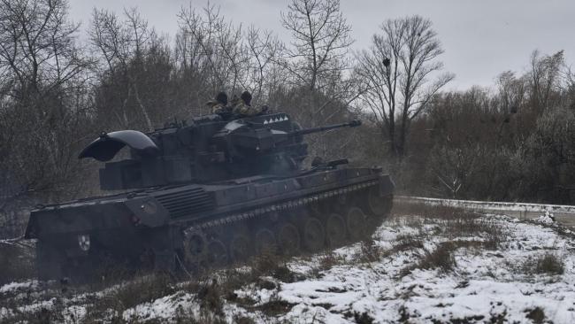 Cañón antiaéreo autopropulsado Flakpanzer Gepard, al servicio de Ucrania.