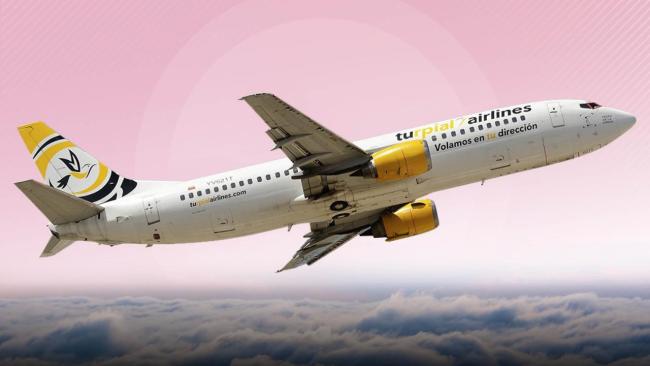 Vuelo de la aerolínea Turpial.