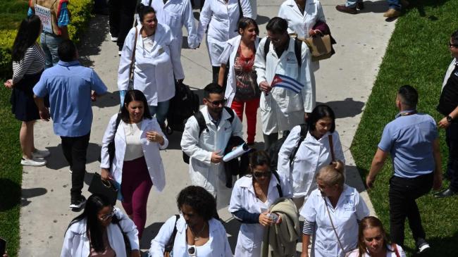 Médicos cubanos enviados a Honduras, 2024.