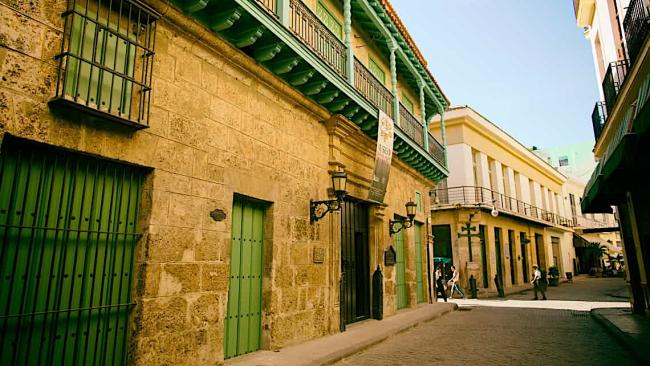 Casa Aguilera, en la calle Mercaderes, La Habana Vieja.