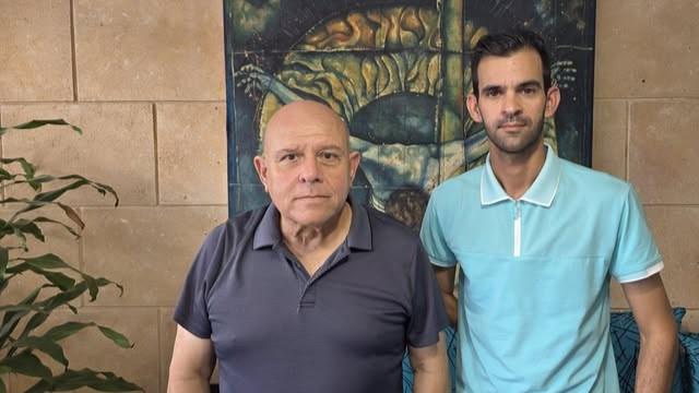 Los activistas Dagoberto Valdés (izq.) y Yoandy Izquierdo.