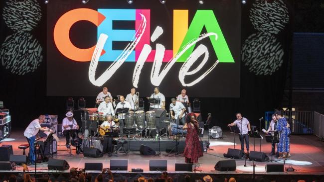 Concierto tributo a Celia Cruz en el Central Park de Nueva York.