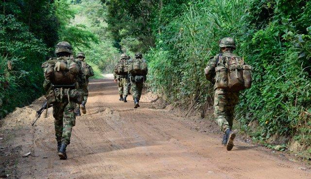 Militares en el Catatumbo de Colombia.