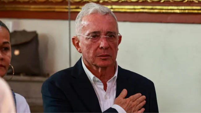 El exmandatario colombiano Álvaro Uribe.