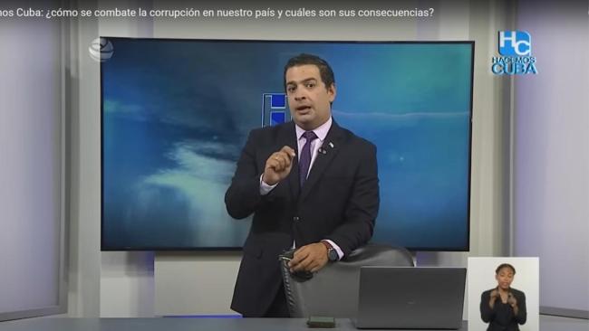 El vocero del régimen cubano Humberto López.