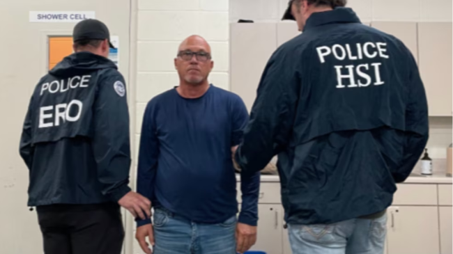 Jorge Luis Vega García tras ser arrestado.