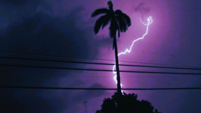 Tormenta eléctrica en Cárdenas, Matanzas, en julio de 2009. 