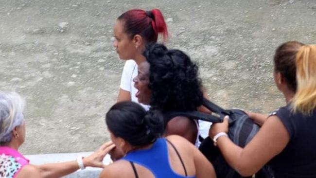 Detención de Berta Soler en La Habana.