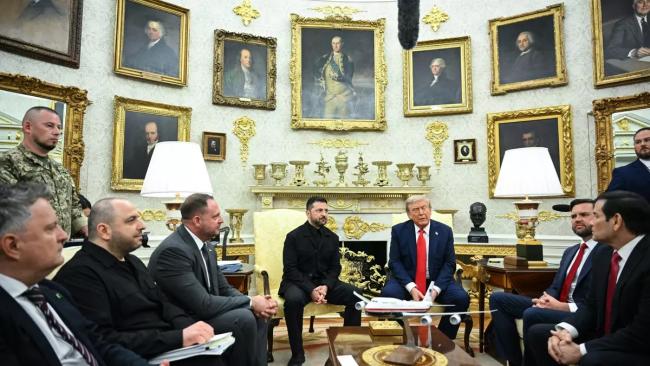 Reunión entre Trump, Zelenski y líderes europeos.