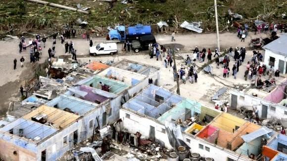 Daños provocados por el tornado en La Habana en 2019.