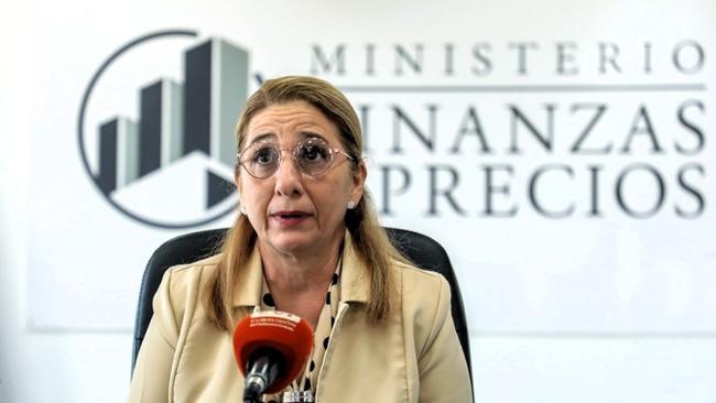 La viceministra primera de Finanzas y Precios, Maritza Cruz García.