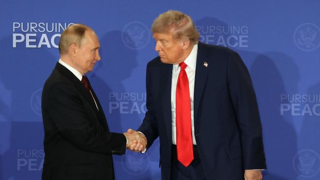 Putin y TRump este viernes en Alaska.