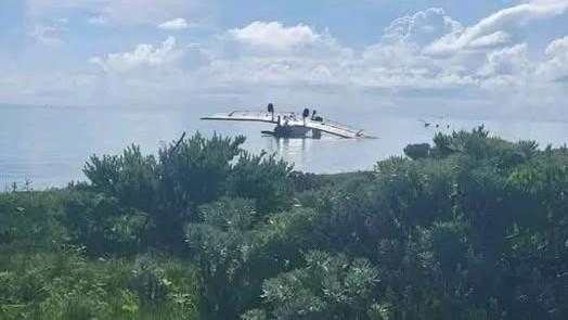 Avioneta accidentada.