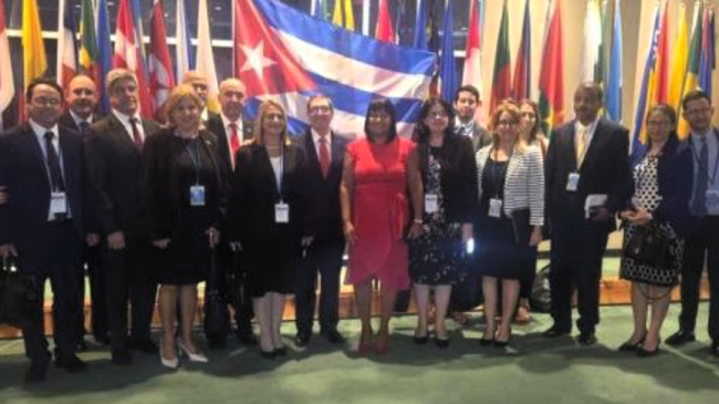 Delegación del Gobierno cubano a la Asamblea General de la ONU en Nueva York.