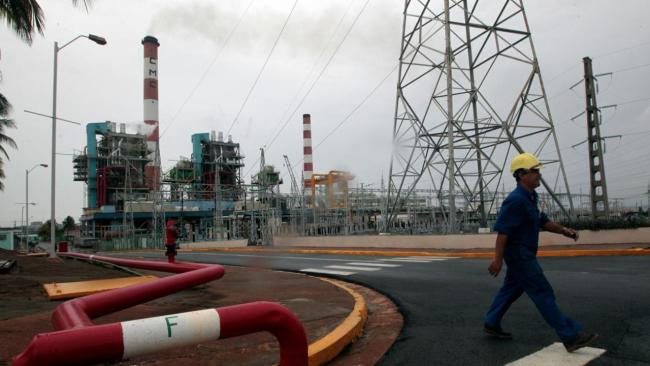 Termoeléctrica en Cuba.