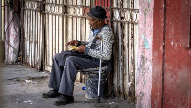Un anciano cubano en La Habana.