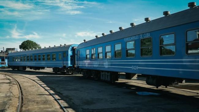 Convoy ferroviario en Cuba.