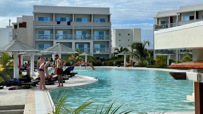 Turistas de Rusia en un hotel de Cuba.