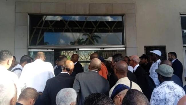 Masones ante la Gran Logia de Cuba, el domingo 28 de septiembre.
