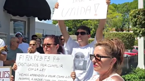 Protesta en Miami.