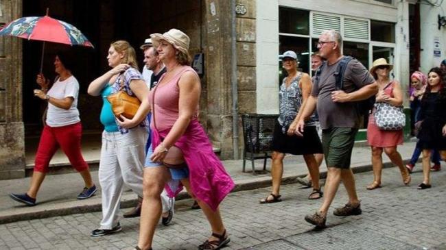 Turistas rusos en Cuba.